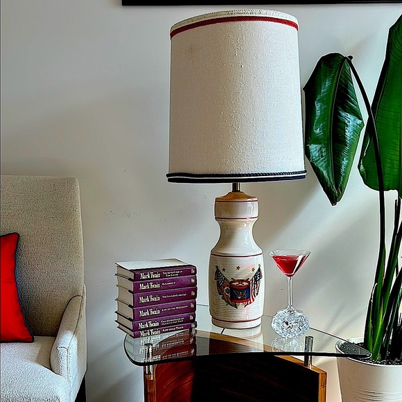 Patriotic Elegance: Red, White & Blue Mega Tall Table Lamp – Exquisite Luxury - Picture 12 of 12